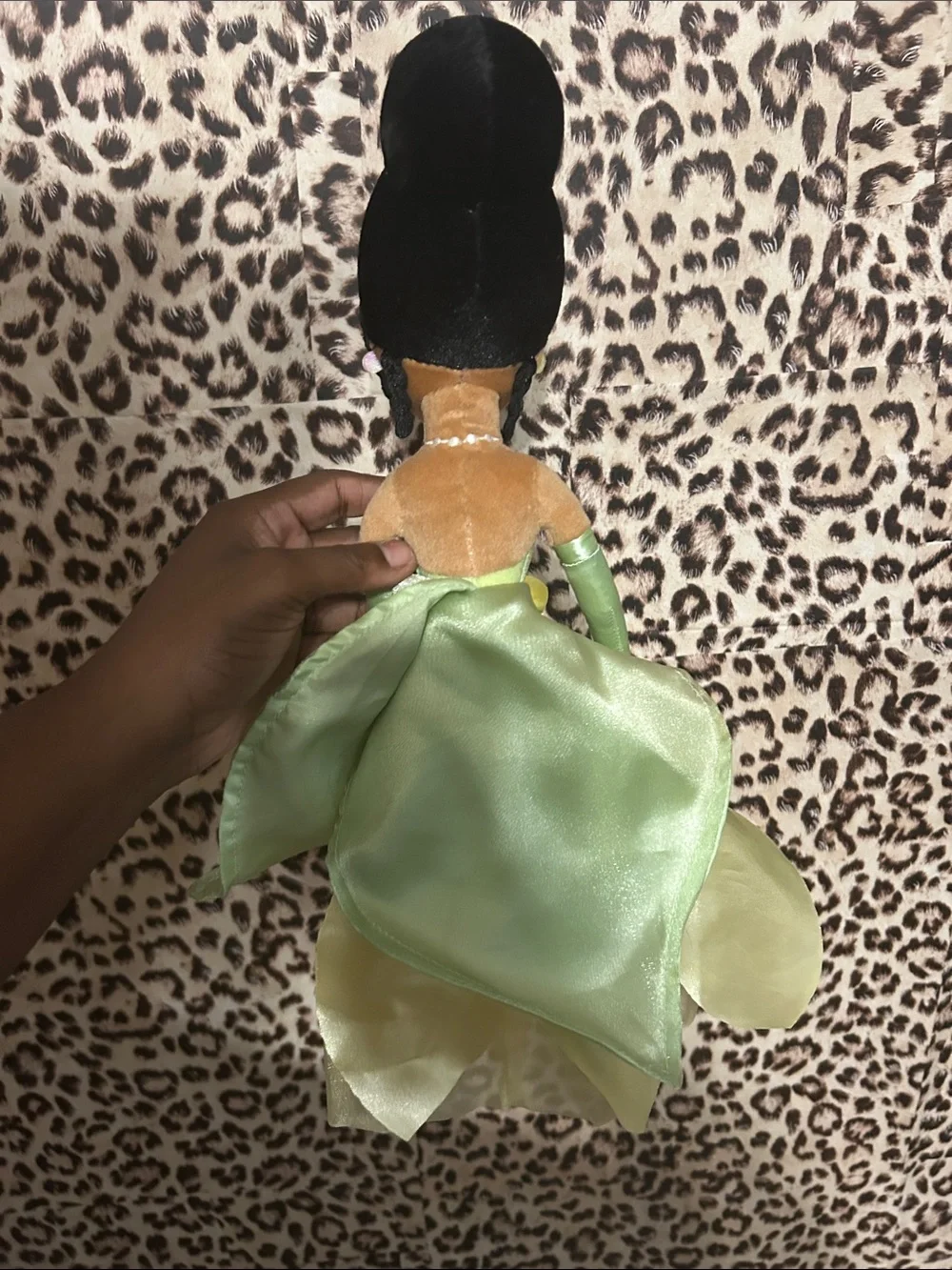 Princess Tiana Doll Plush Toy - Soft Kids Dress-Up Doll